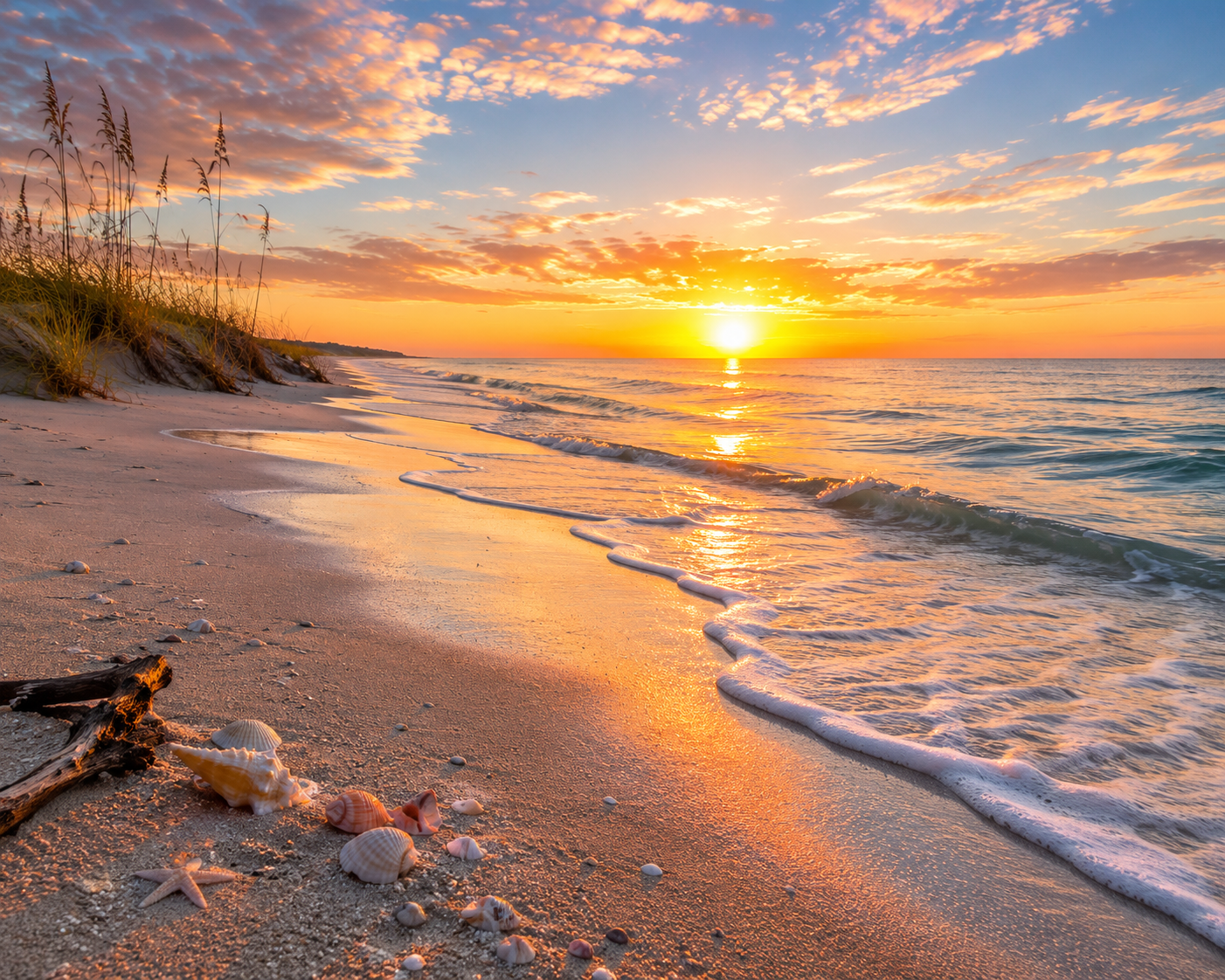 Coastal Calm #01 – "First Light on the Shore"