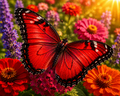 Breathtaking Butterflies #06 – "Crimson Flight"