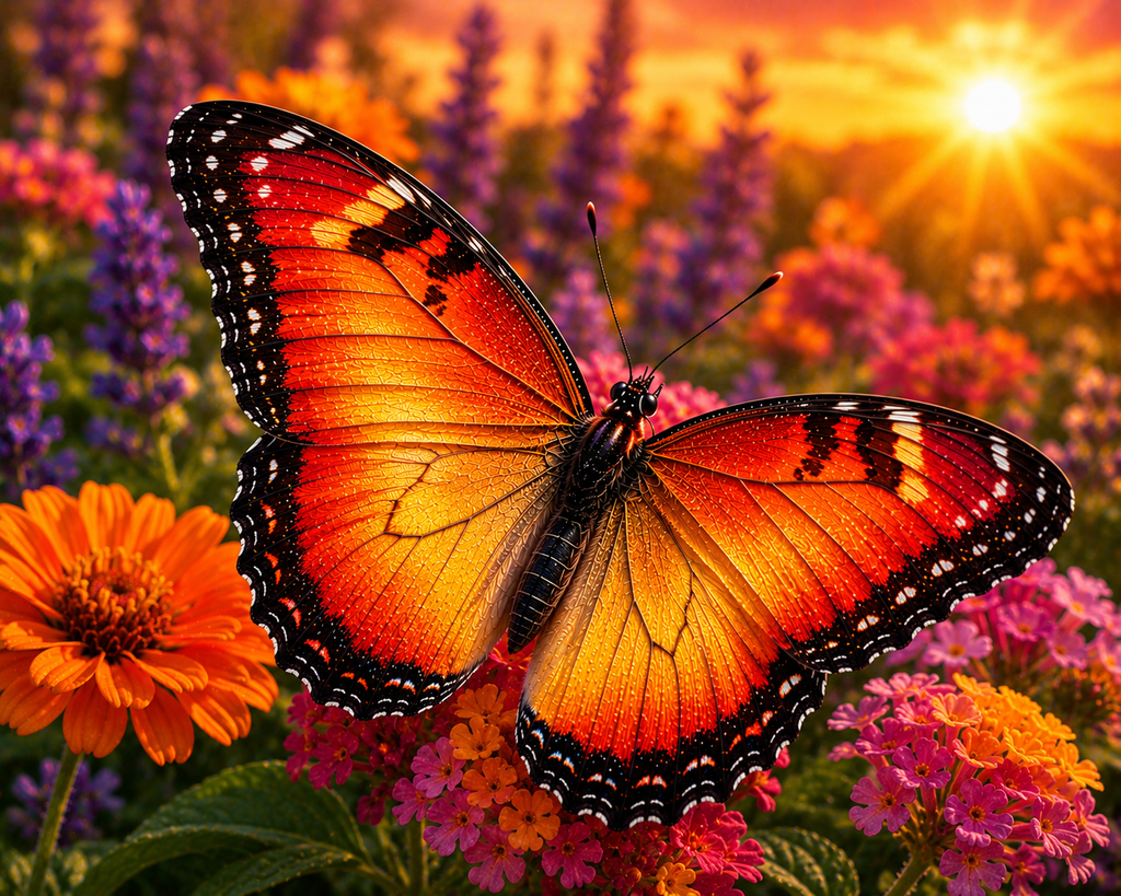 Breathtaking Butterflies #08 – "Sunset Symphony"