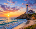 Coastal Calm #08 – "The Lighthouse Watch"