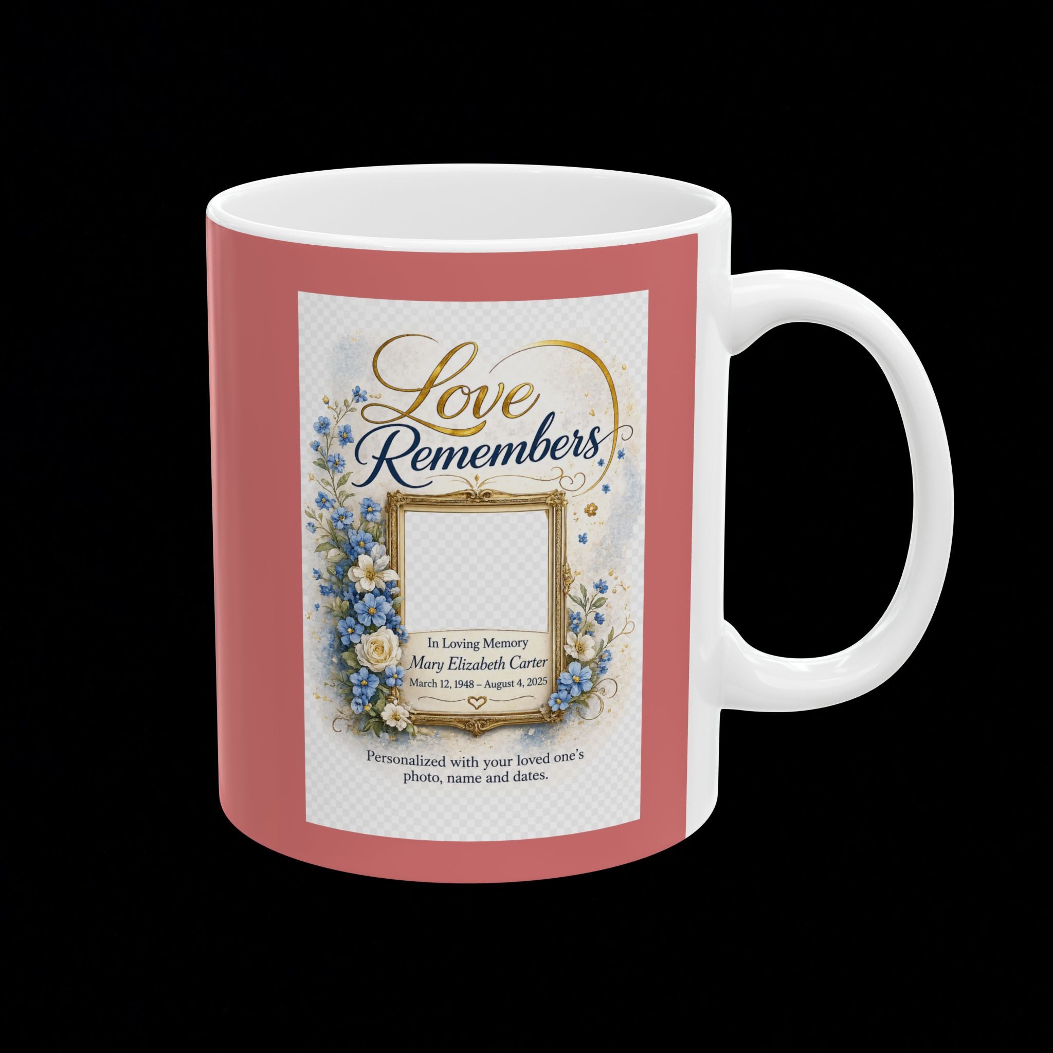 "Love Remembers" Personalized Memorial Mug – Amplified Imagination Studios