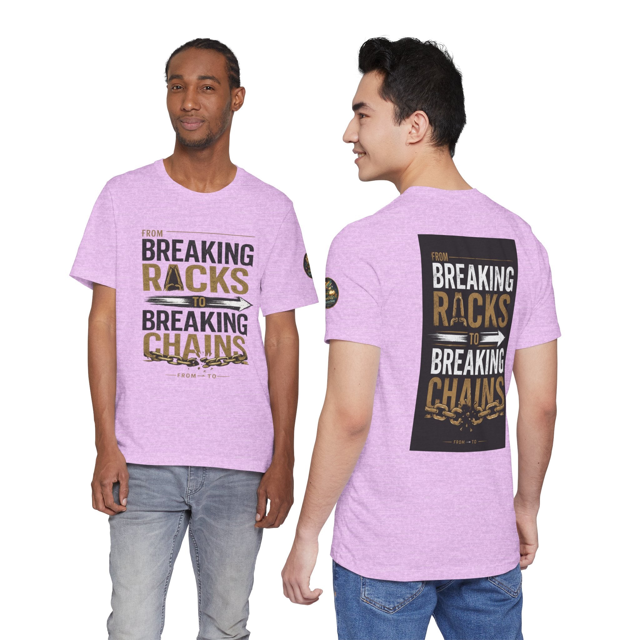 "From Breaking Racks to Breaking Chains" Inspirational Pastor Johnny Hunt T-Shirt ** May be personalized **
