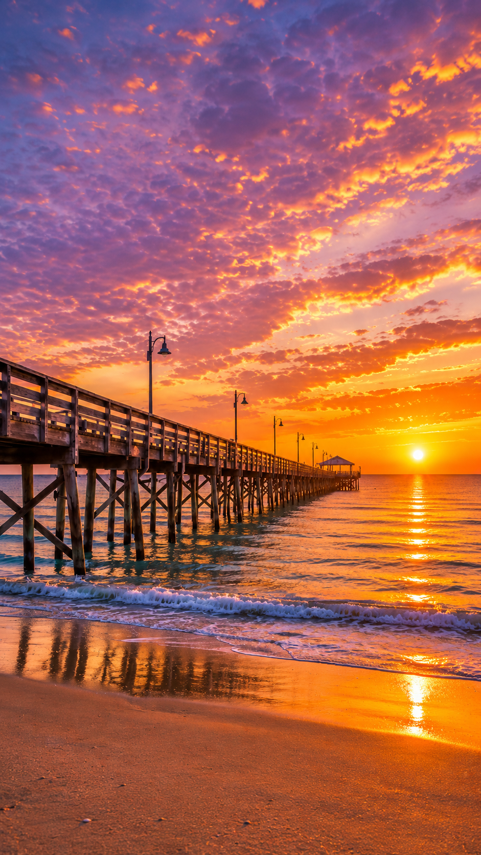 Coastal Calm #10 – "The Pier at Sunset"
