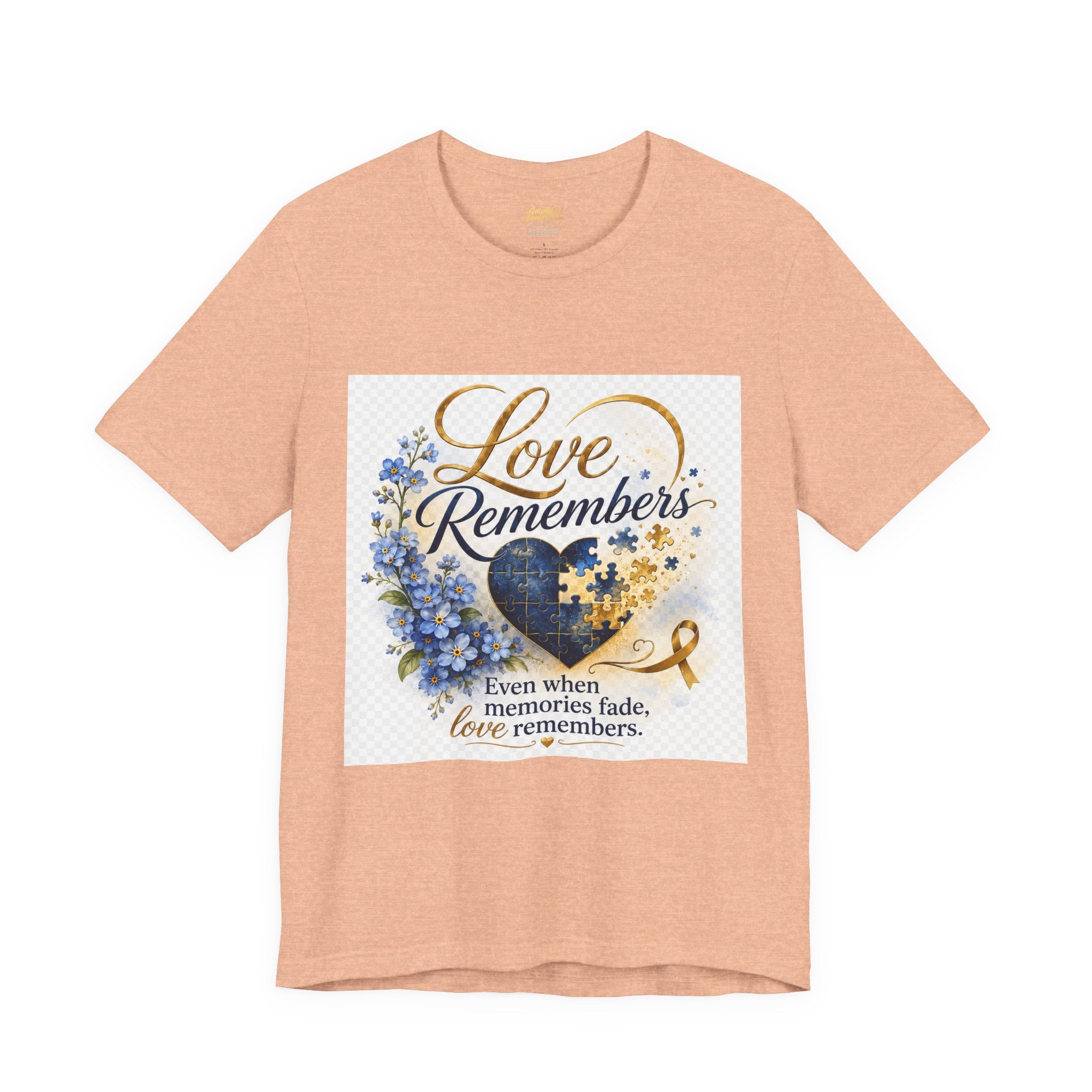 "Love Remembers" Alzheimer's Awareness T-Shirt – Inspirational Caregiver Support Shirt