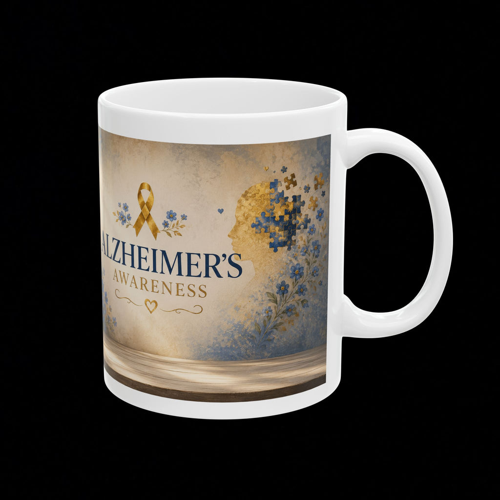 "Love Remembers" Alzheimer's Awareness Mug – Inspirational Memory & Caregiver Support Coffee Cup