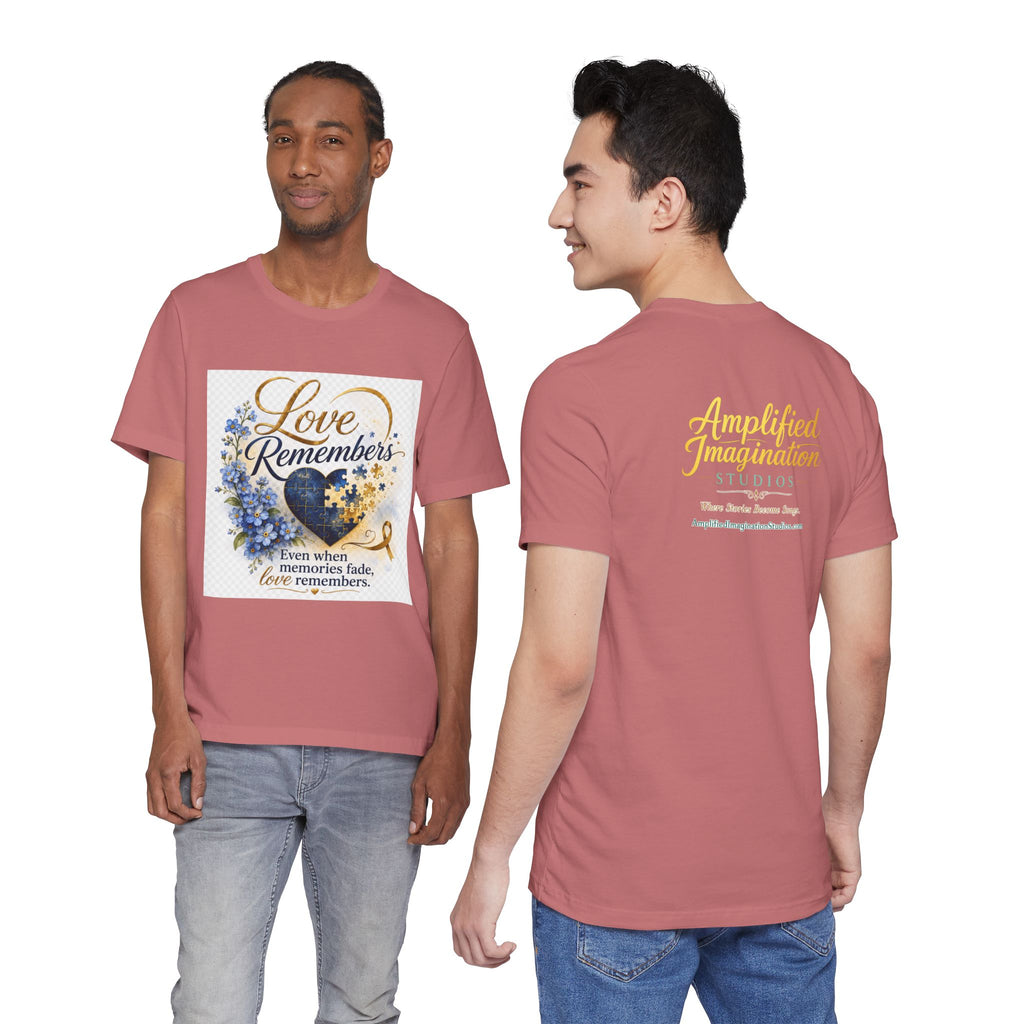 "Love Remembers" Alzheimer's Awareness T-Shirt – Inspirational Caregiver Support Shirt