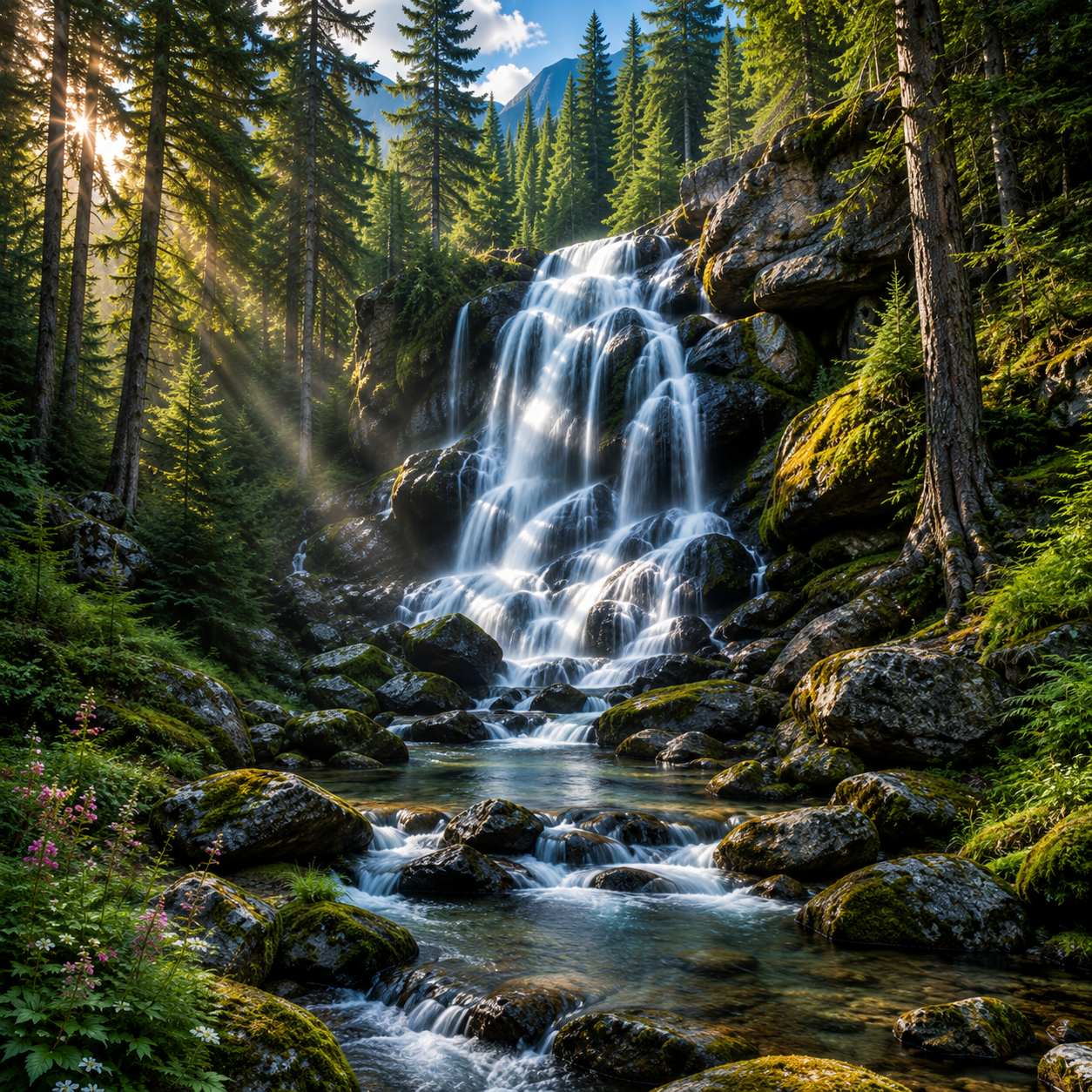 Falling Waters #11 – "Beneath the Ancient Pines"