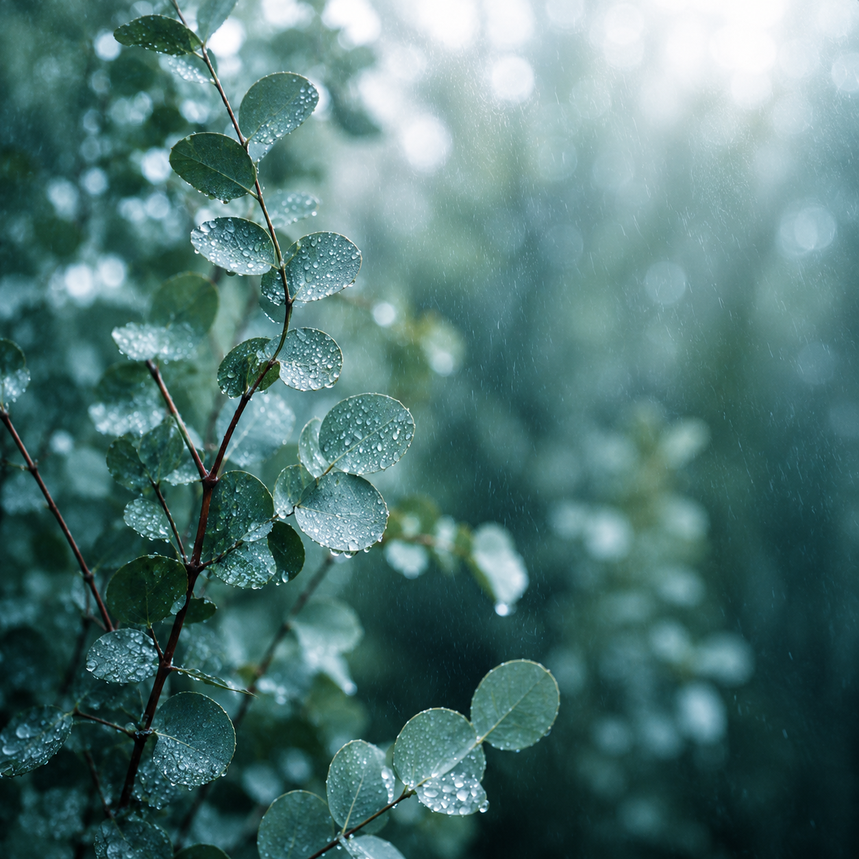 Quiet Rain #11 – "Silver Eucalyptus"