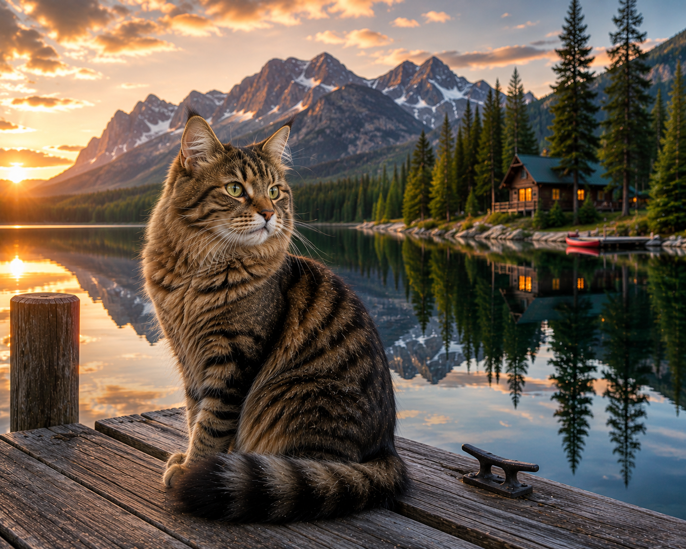 Pretty Kitty #11 - "Lakeside Reflection"