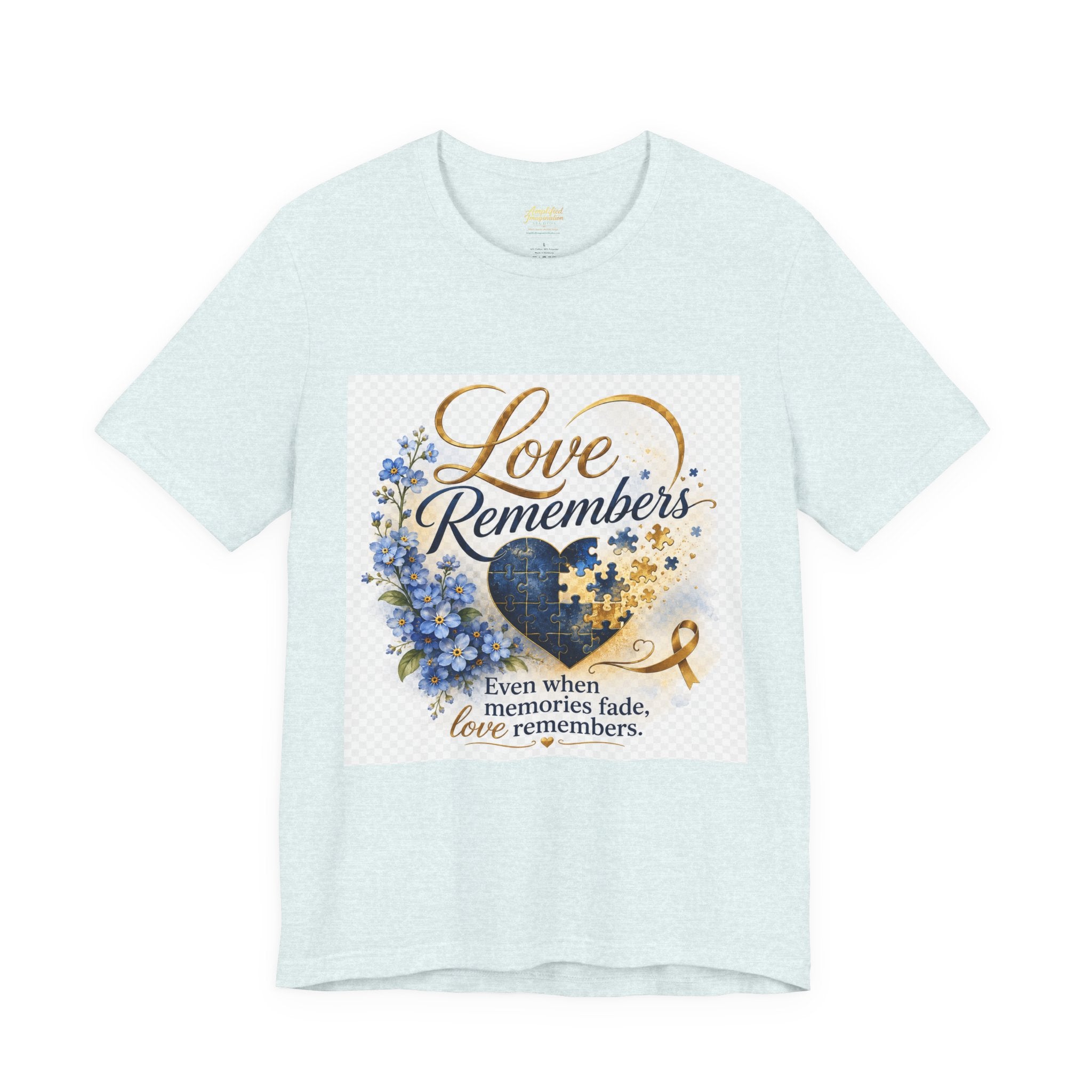 "Love Remembers" Alzheimer's Awareness T-Shirt – Inspirational Caregiver Support Shirt