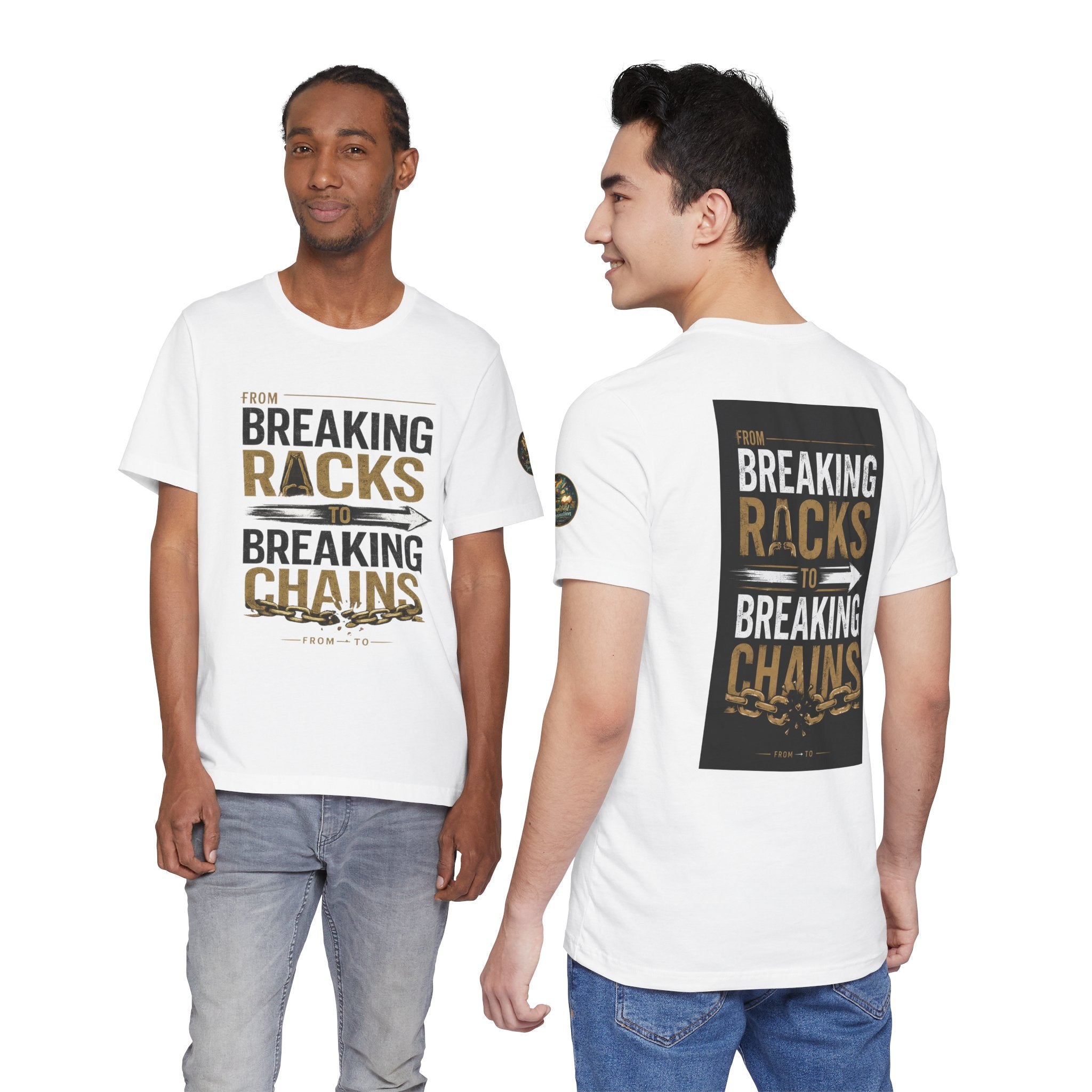 "From Breaking Racks to Breaking Chains" Inspirational Pastor Johnny Hunt T-Shirt ** May be personalized **