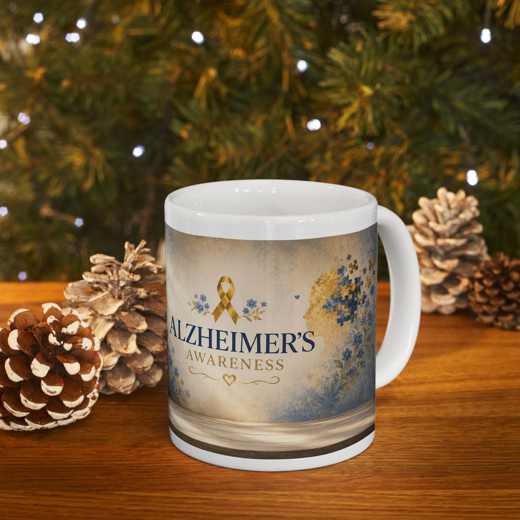 "Love Remembers" Alzheimer's Awareness Mug – Inspirational Memory & Caregiver Support Coffee Cup
