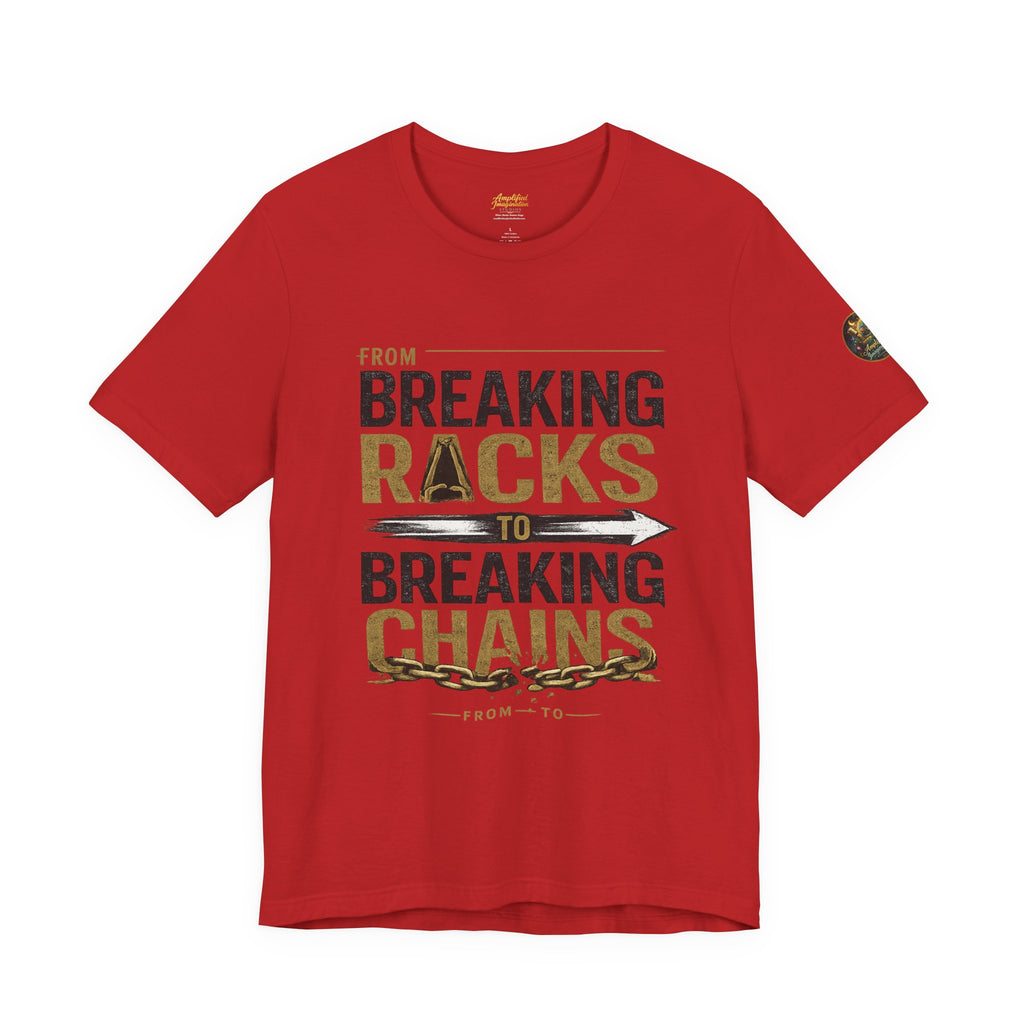 "From Breaking Racks to Breaking Chains" Inspirational Pastor Johnny Hunt T-Shirt ** May be personalized **