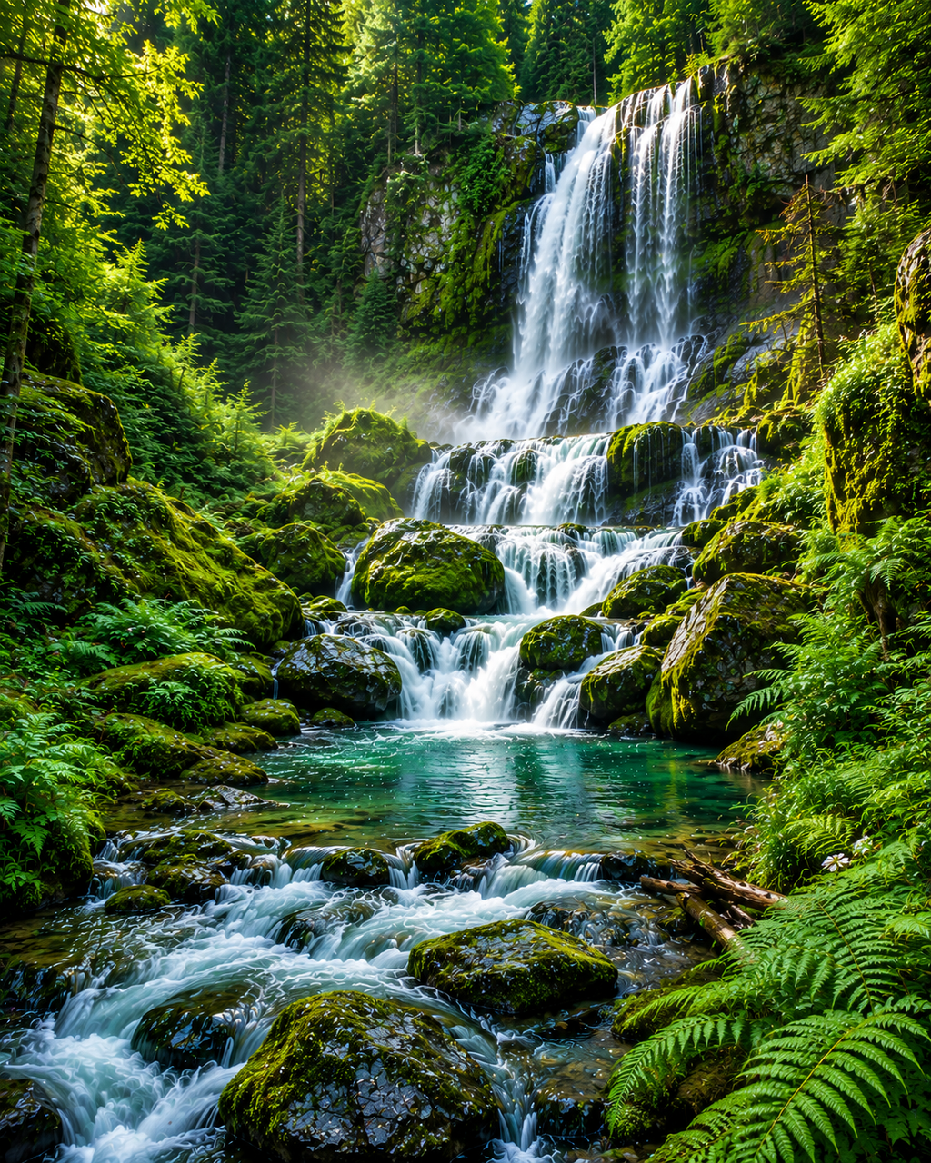 Falling Waters #12 – "The Emerald Cascade"