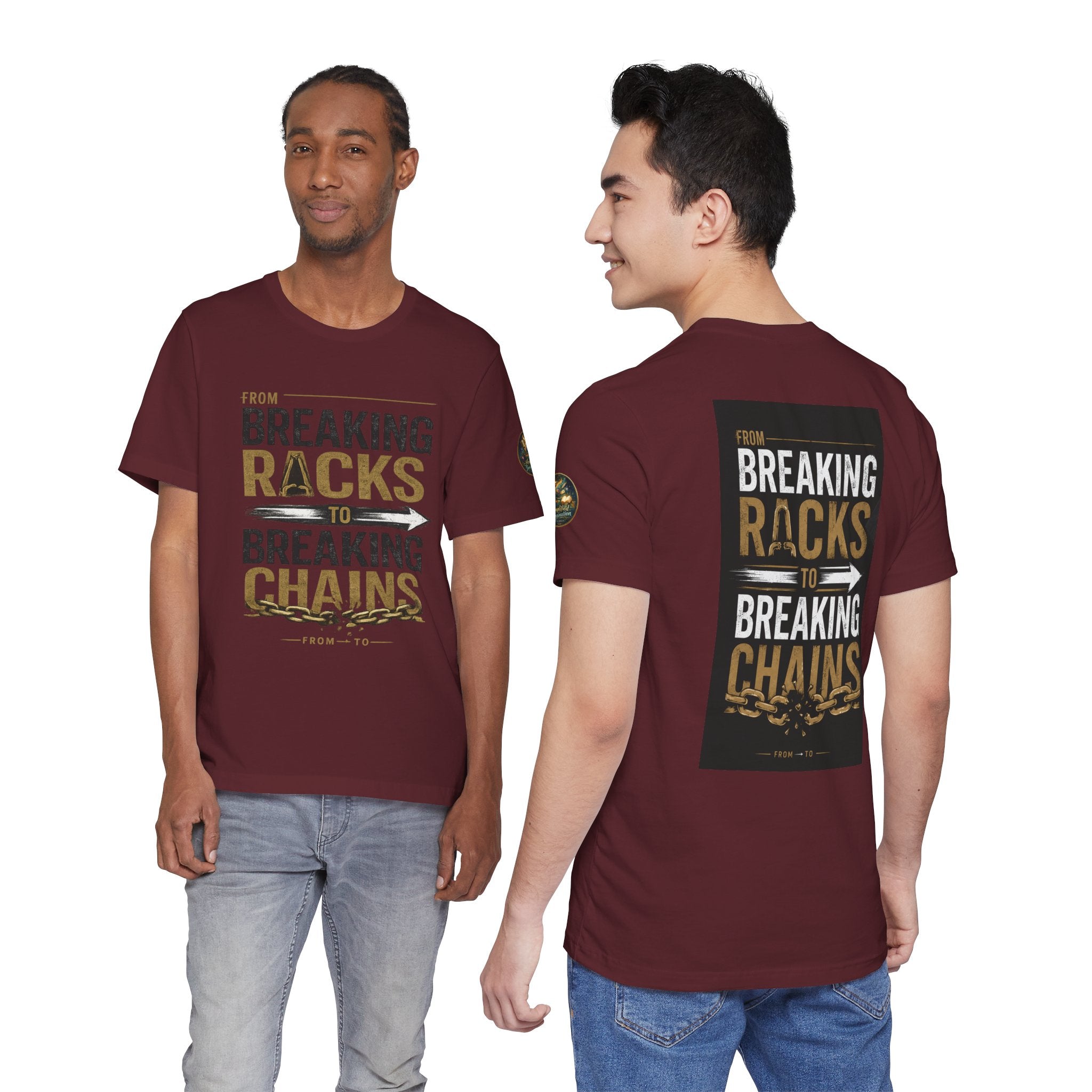 "From Breaking Racks to Breaking Chains" Inspirational Pastor Johnny Hunt T-Shirt ** May be personalized **