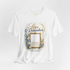 "Love Remembers" Personalized Memorial T-Shirt – Custom Photo Tribute Shirt