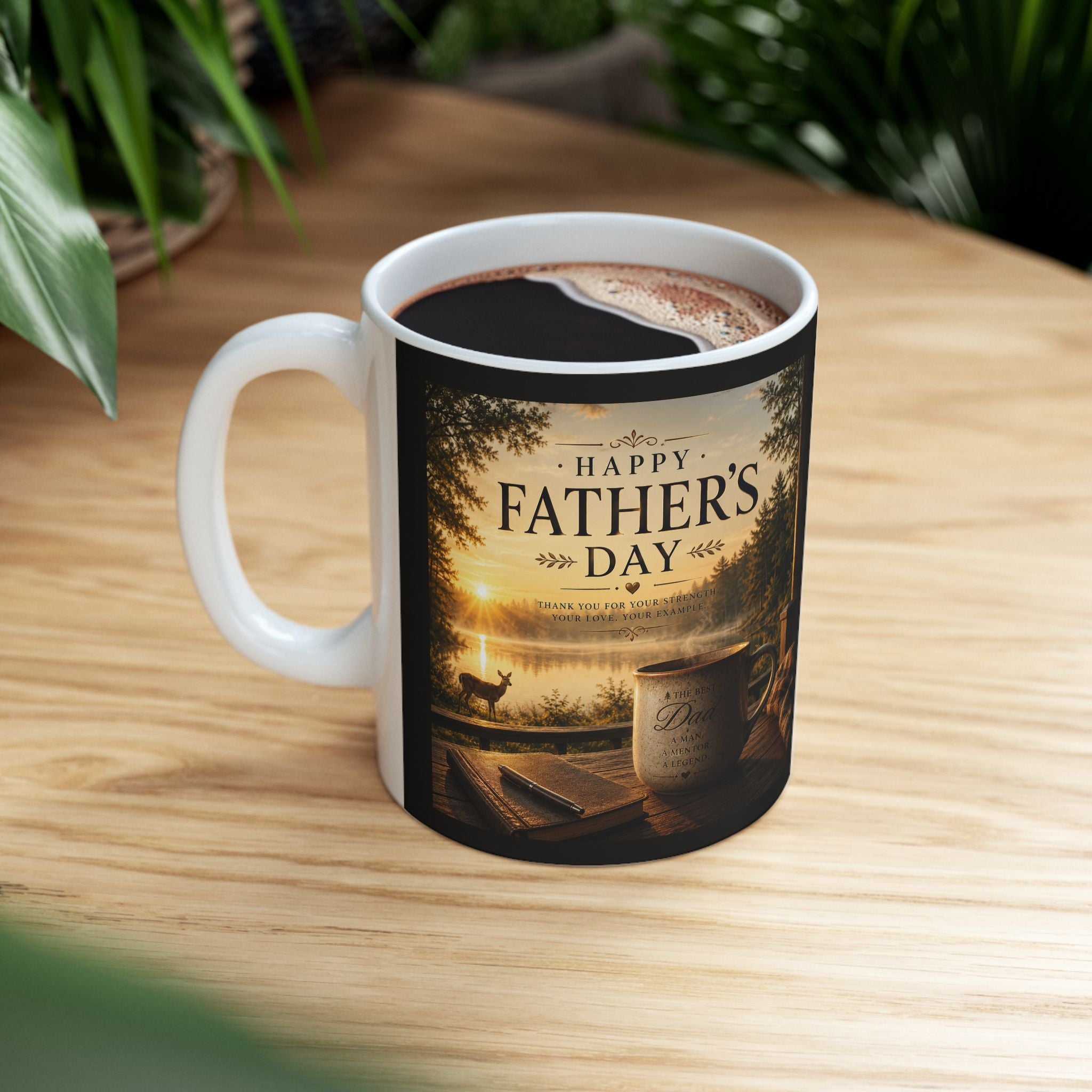 "Happy Father's Day" Coffee Mug – A Man, A Mentor, A Legend
