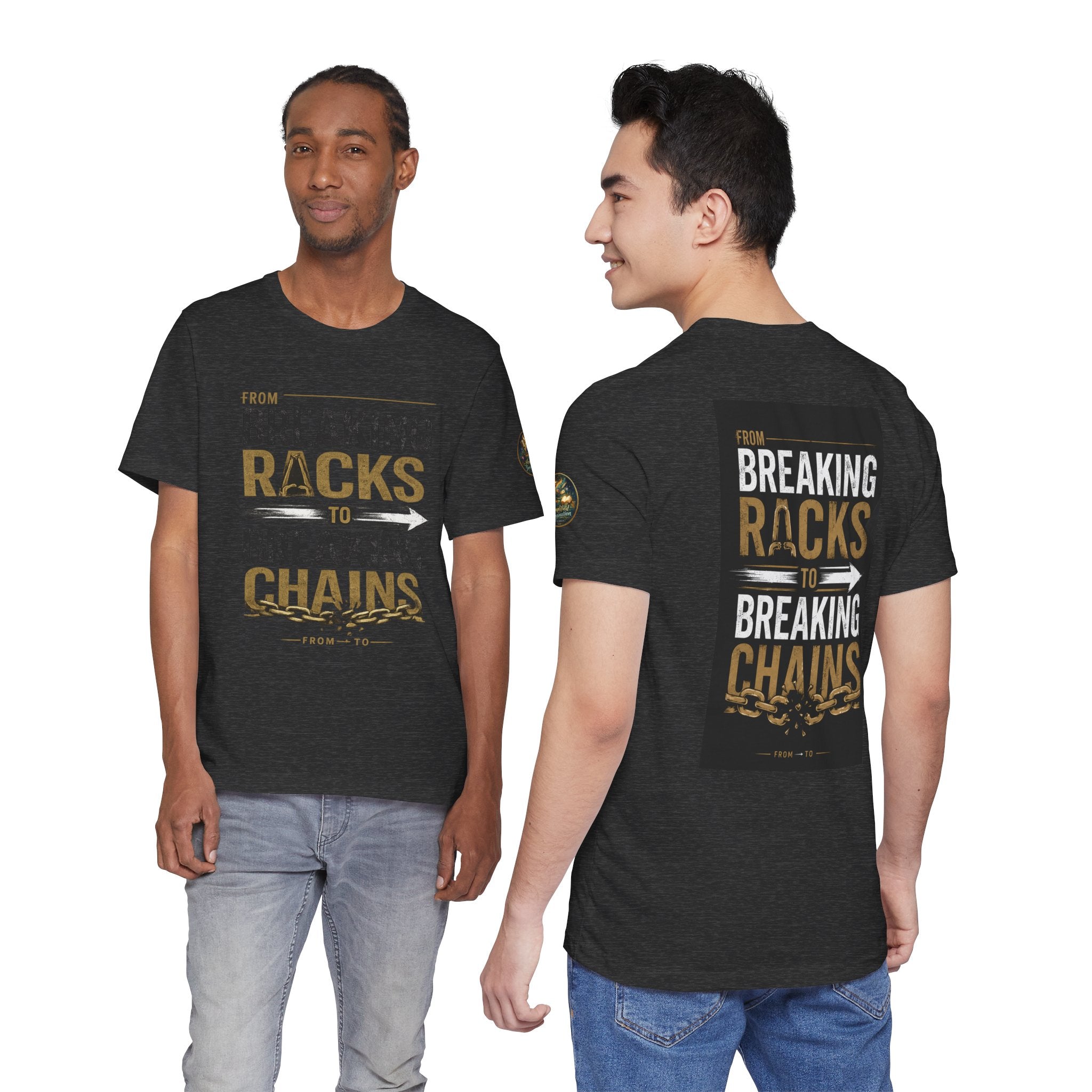 "From Breaking Racks to Breaking Chains" Inspirational Pastor Johnny Hunt T-Shirt ** May be personalized **