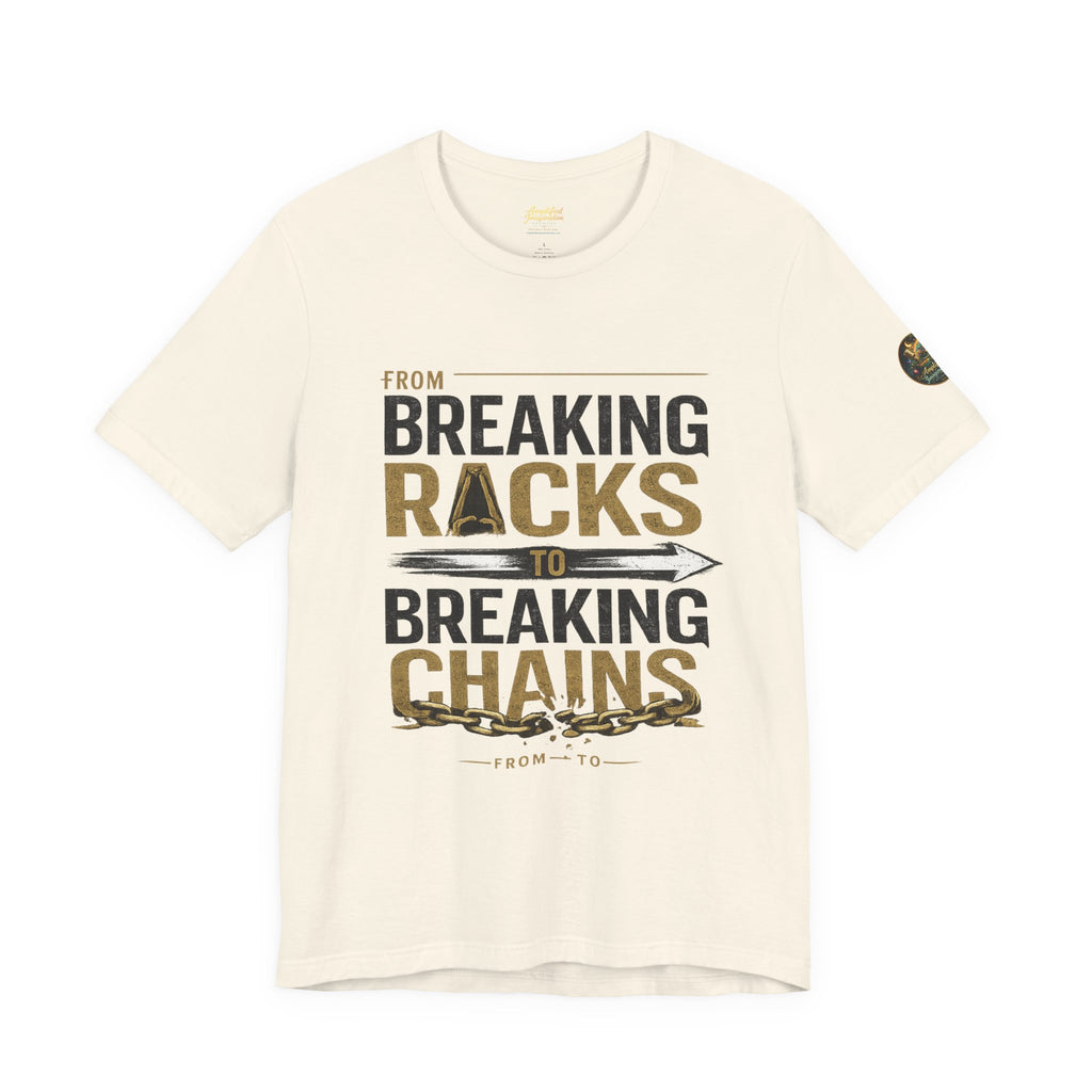 "From Breaking Racks to Breaking Chains" Inspirational Pastor Johnny Hunt T-Shirt ** May be personalized **