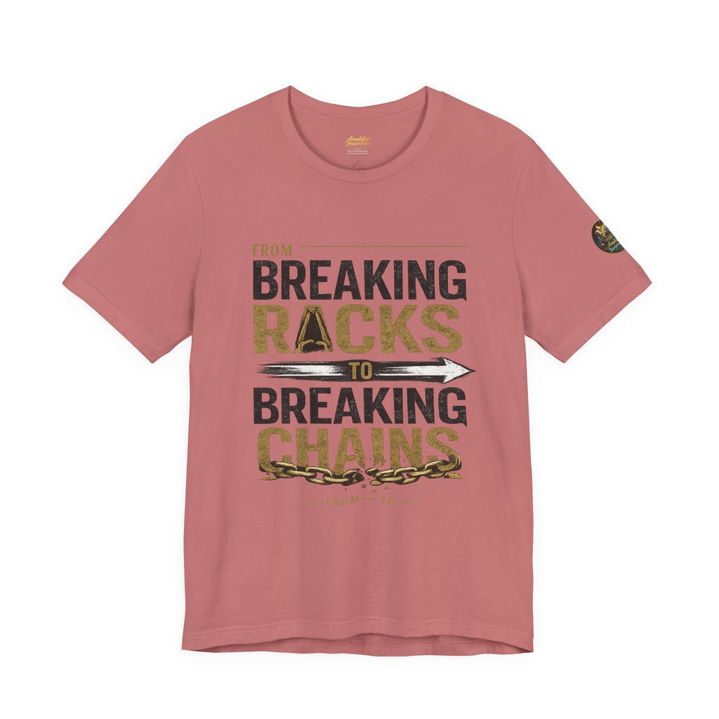 "From Breaking Racks to Breaking Chains" Inspirational Pastor Johnny Hunt T-Shirt ** May be personalized **