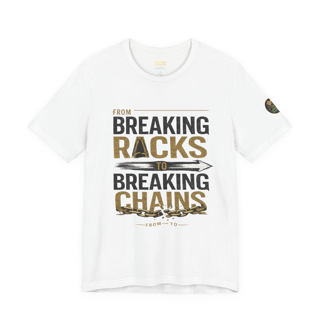 "From Breaking Racks to Breaking Chains" Inspirational Pastor Johnny Hunt T-Shirt ** May be personalized **