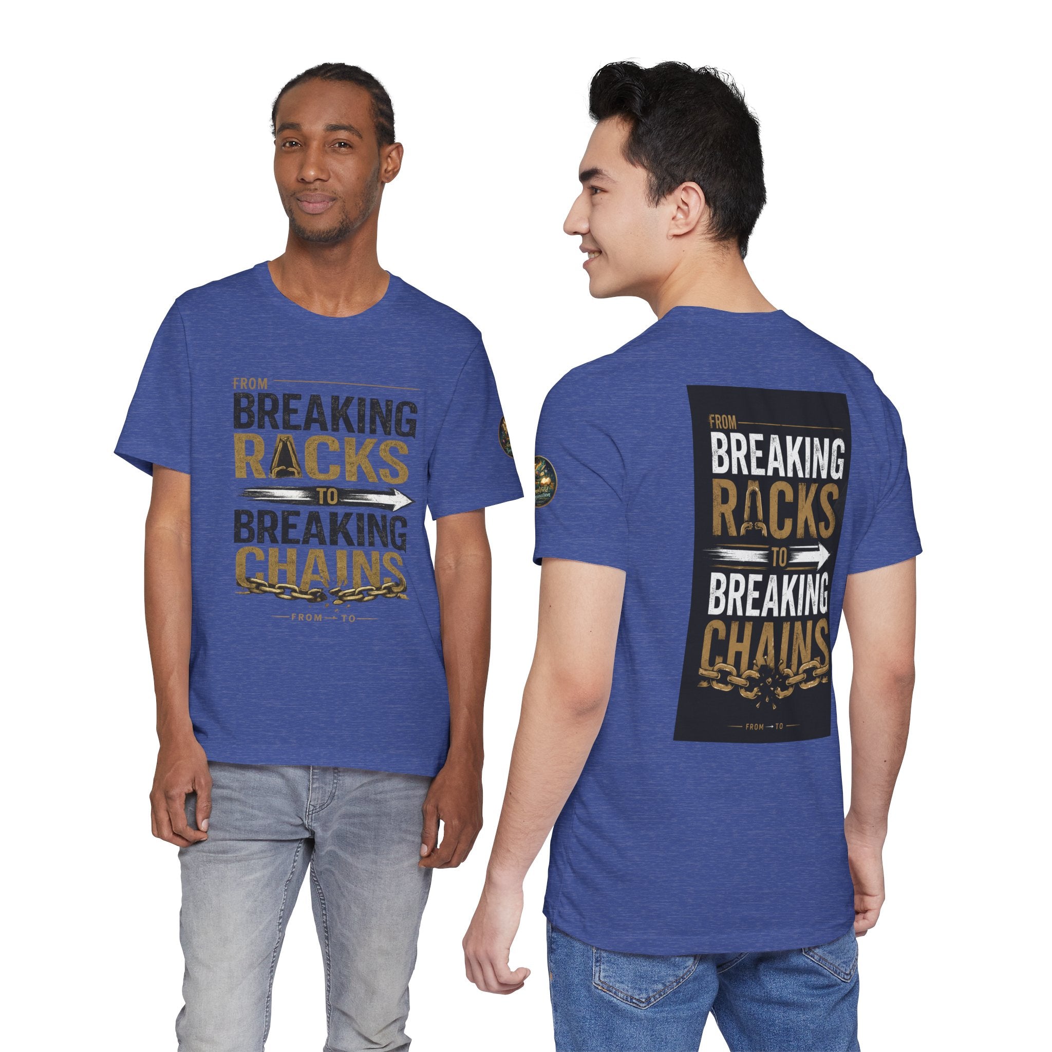 "From Breaking Racks to Breaking Chains" Inspirational Pastor Johnny Hunt T-Shirt ** May be personalized **