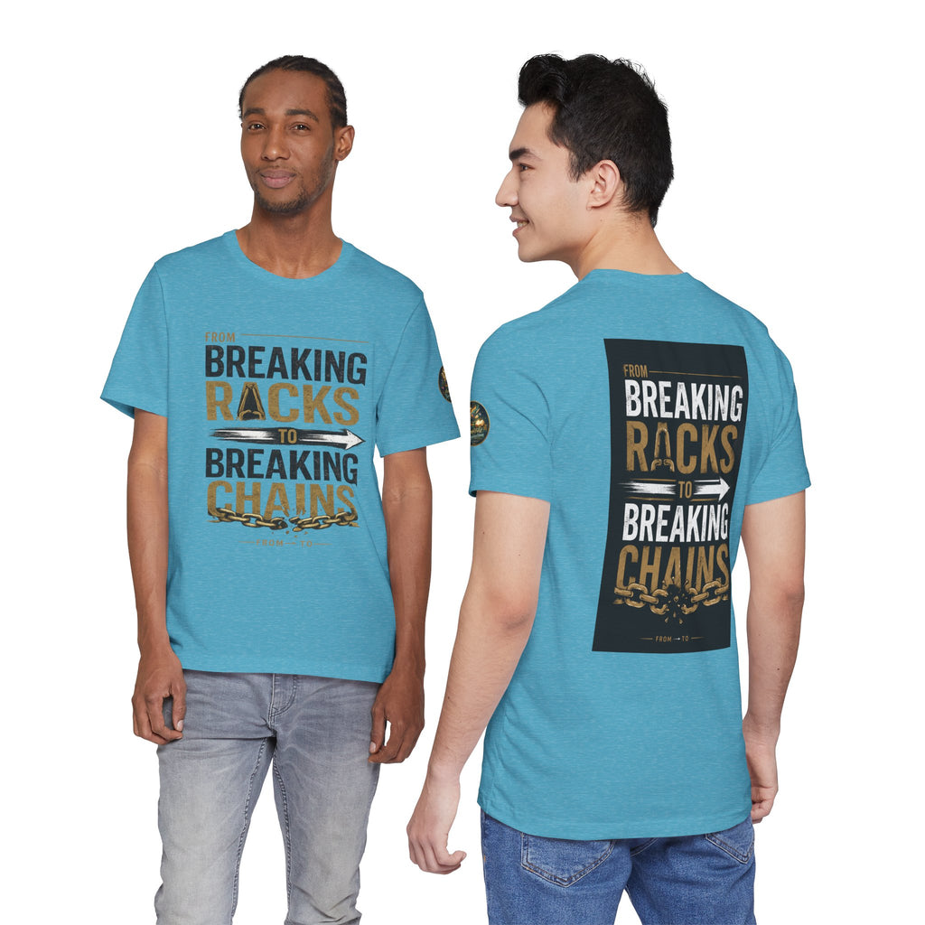 "From Breaking Racks to Breaking Chains" Inspirational Pastor Johnny Hunt T-Shirt ** May be personalized **