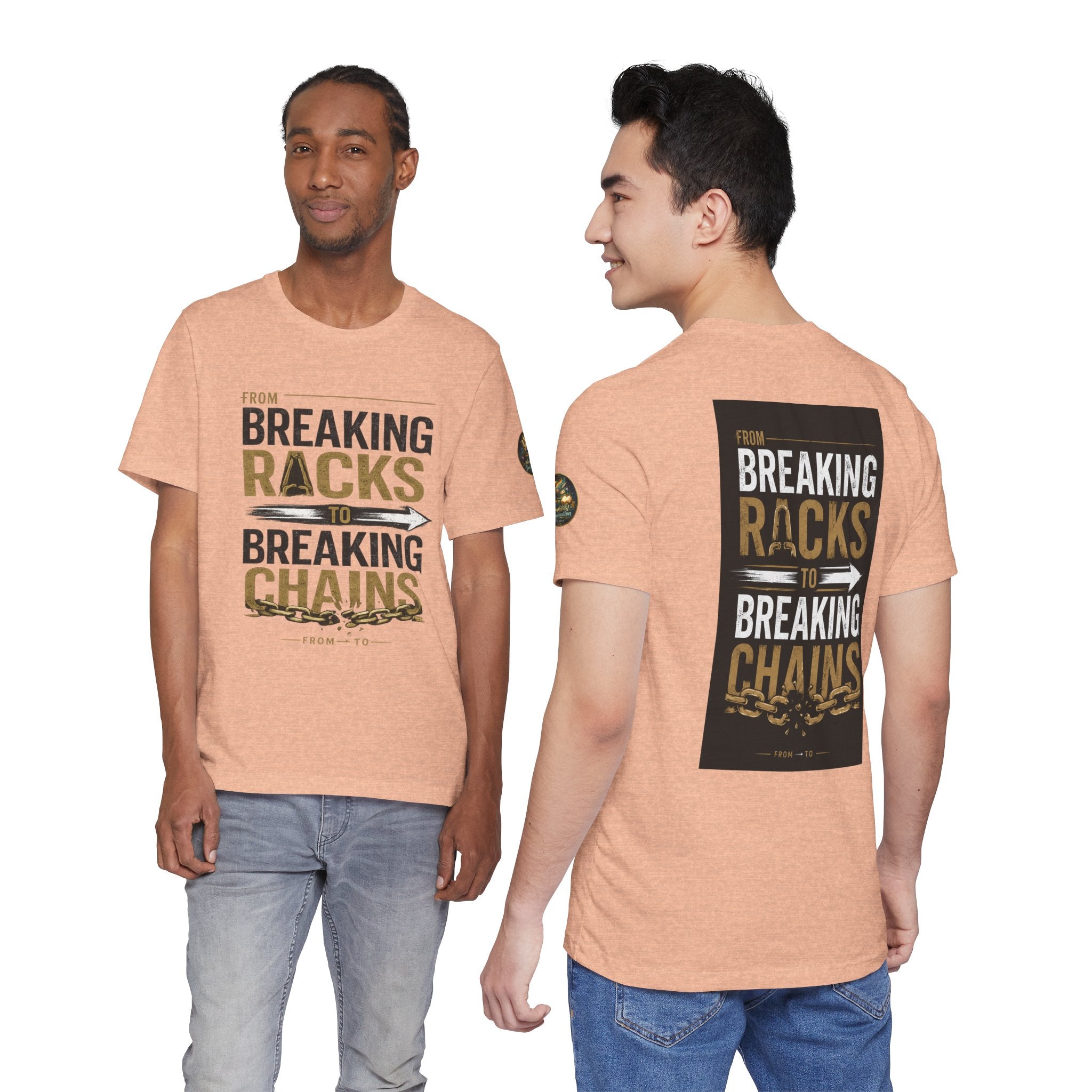 "From Breaking Racks to Breaking Chains" Inspirational Pastor Johnny Hunt T-Shirt ** May be personalized **