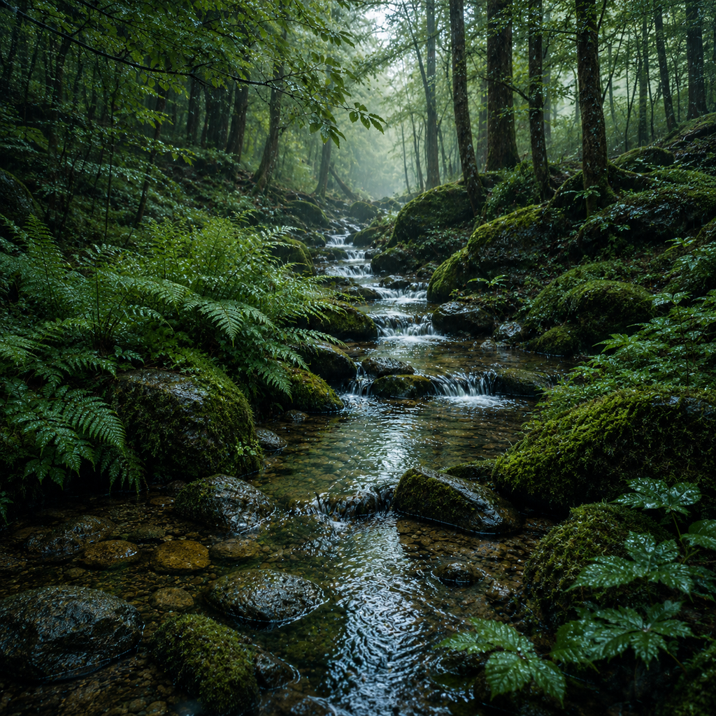 Quiet Rain #15 – "Whispering Creek"