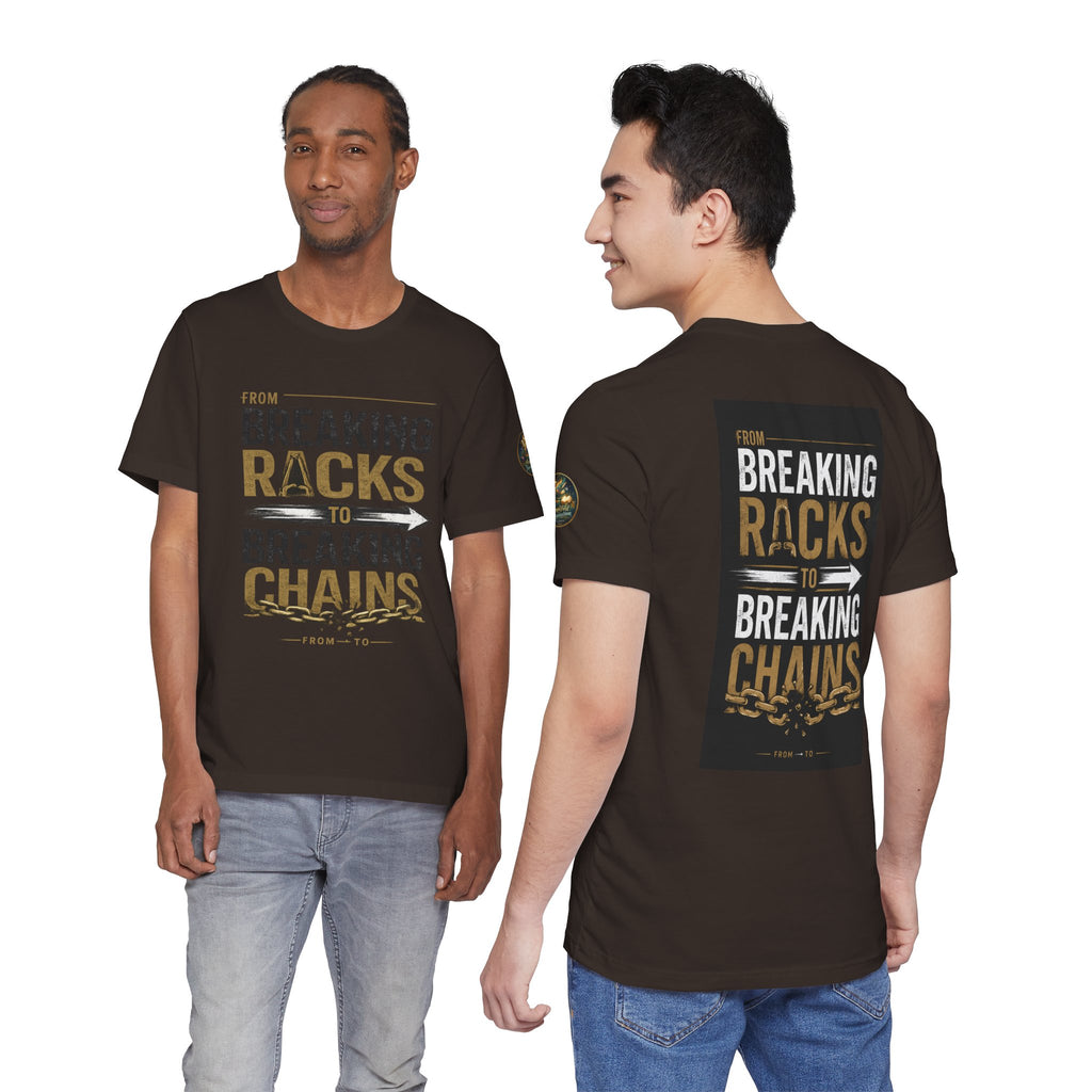 "From Breaking Racks to Breaking Chains" Inspirational Pastor Johnny Hunt T-Shirt ** May be personalized **