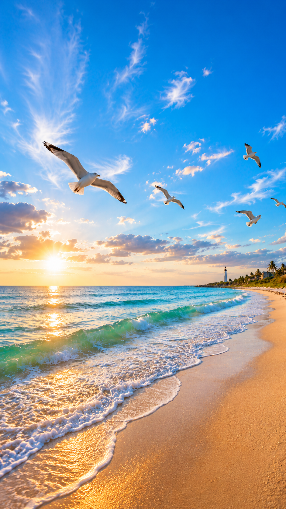 Coastal Calm #17 – "Seagulls on the Breeze"