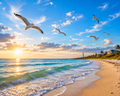 Coastal Calm #17 – "Seagulls on the Breeze"