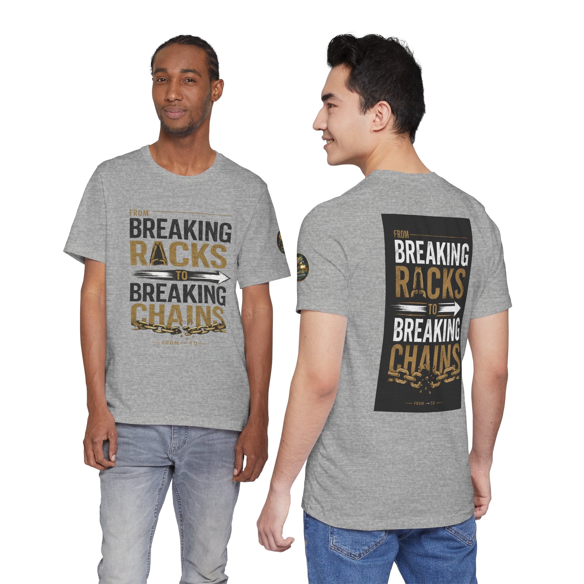 "From Breaking Racks to Breaking Chains" Inspirational Pastor Johnny Hunt T-Shirt ** May be personalized **