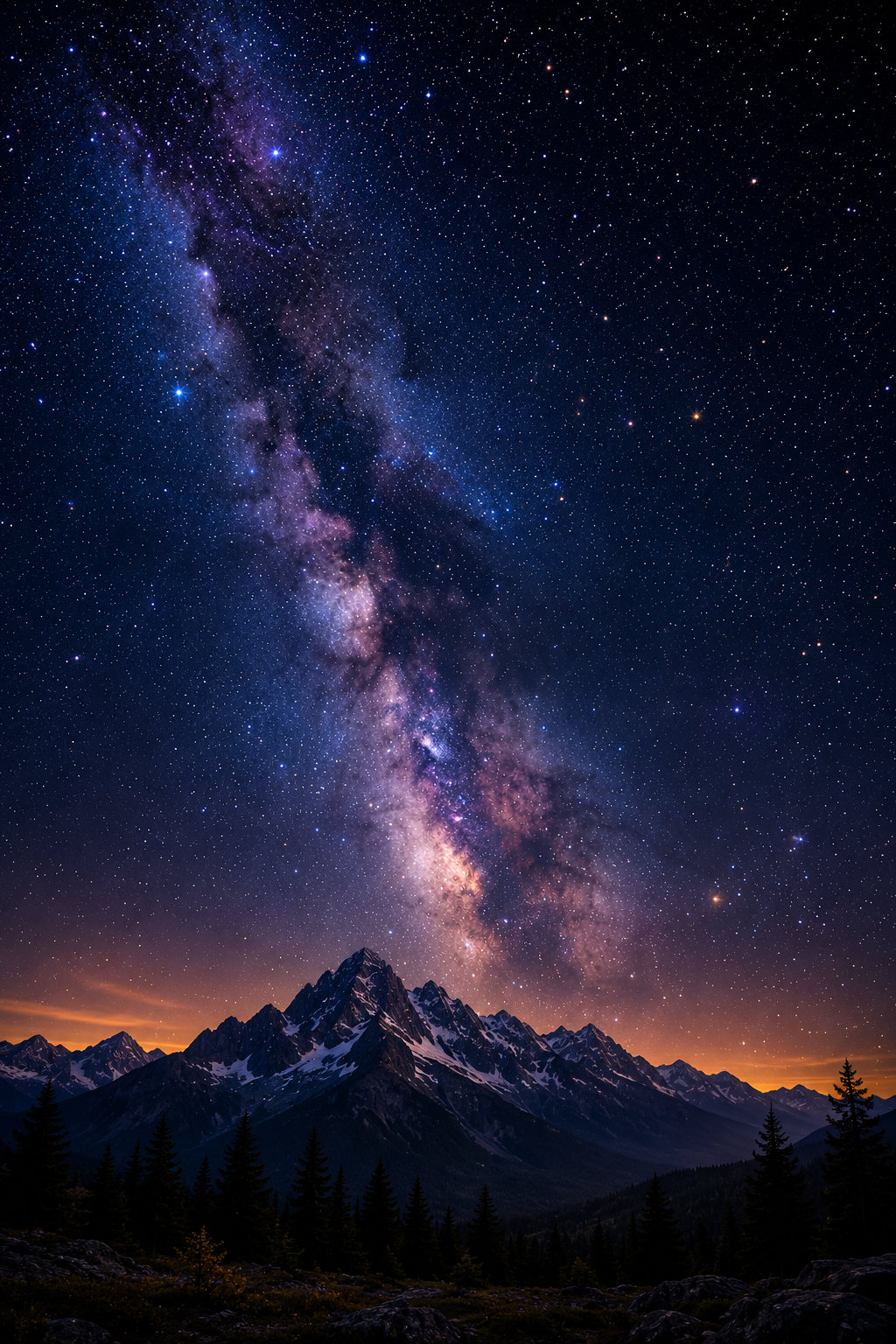 Celestial Dreams #18 – "Milky Way Over Silent Peaks"