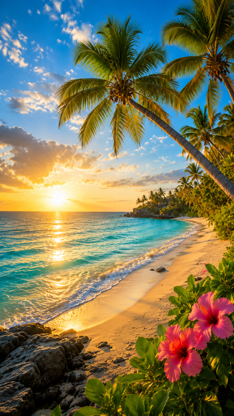 Coastal Calm #19 – "Palm Trees & Paradise"
