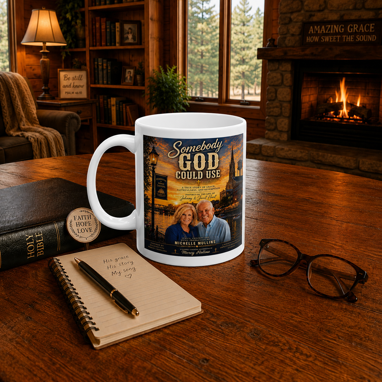 Somebody God Could Use Coffee Mug | Johnny & Janet Hunt Tribute | Mercy Hollow