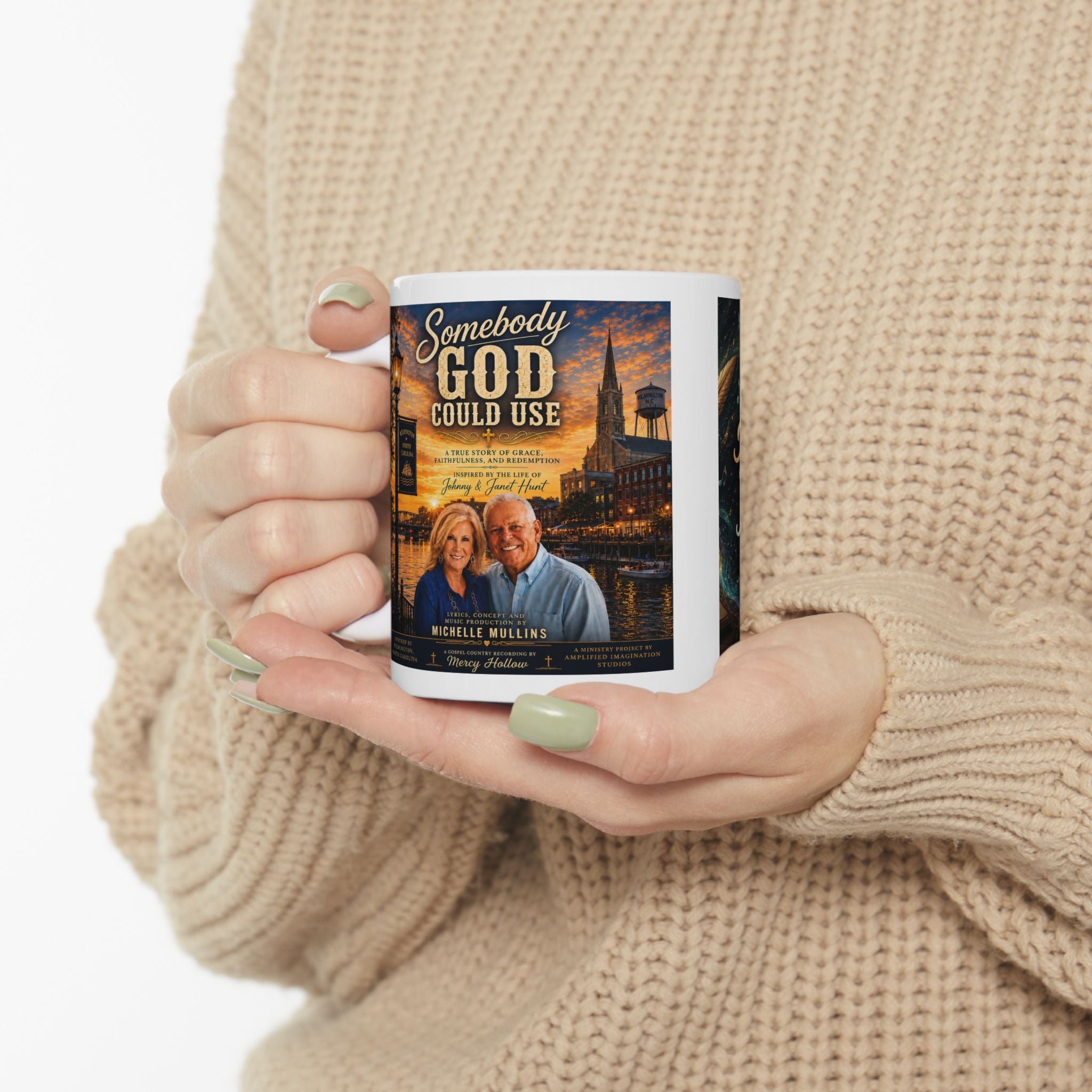 Somebody God Could Use Coffee Mug | Johnny & Janet Hunt Tribute | Mercy Hollow