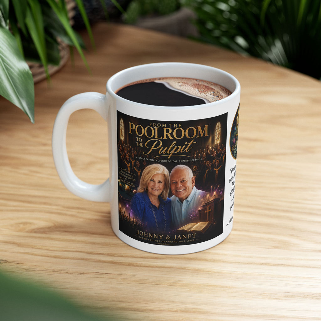☕ From the Pool Room to the Pulpit — Coffee Mug | Choir Tribute | Heavenly Voices Revival Mass Choir