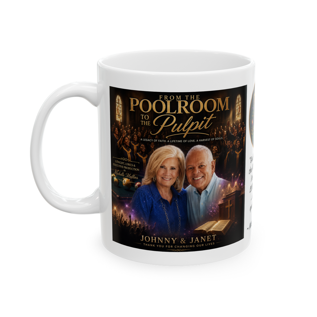 ☕ From the Pool Room to the Pulpit — Coffee Mug | Choir Tribute | Heavenly Voices Revival Mass Choir