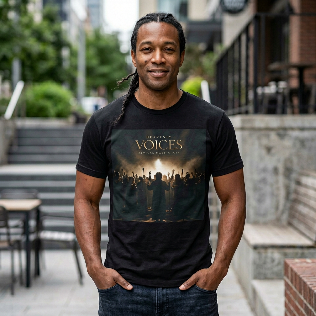 "Heavenly Voices Revival Mass Choir" Inspirational Choir T-Shirt – Amplified Imagination Studios