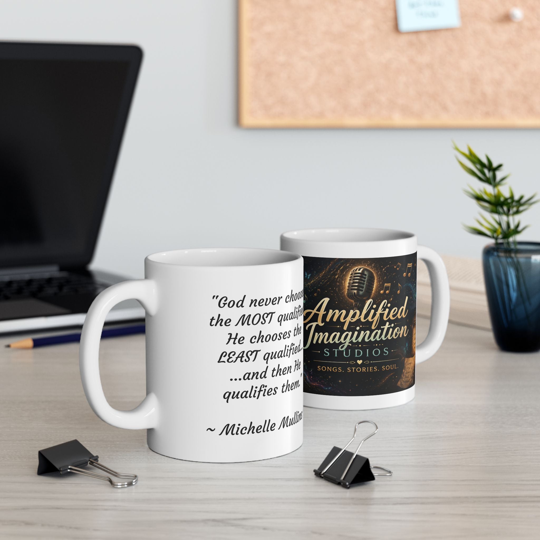 "God Qualifies the Called" Inspirational Coffee Mug – Michelle Mullins Quote