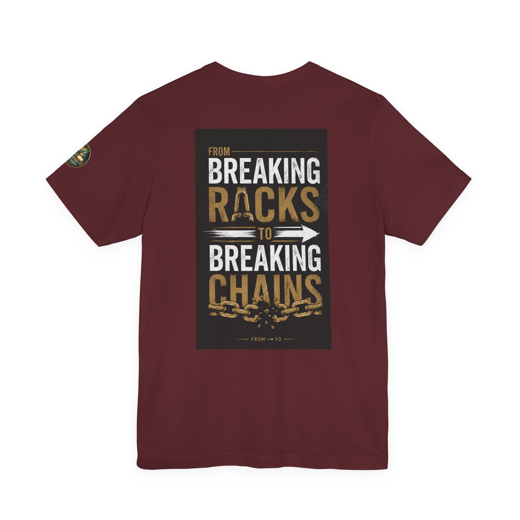 "From Breaking Racks to Breaking Chains" Inspirational Pastor Johnny Hunt T-Shirt ** May be personalized **