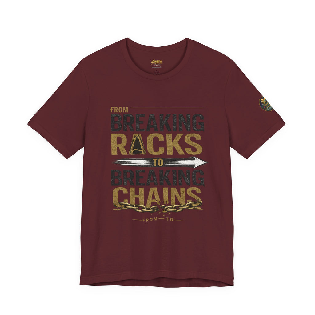 "From Breaking Racks to Breaking Chains" Inspirational Pastor Johnny Hunt T-Shirt ** May be personalized **