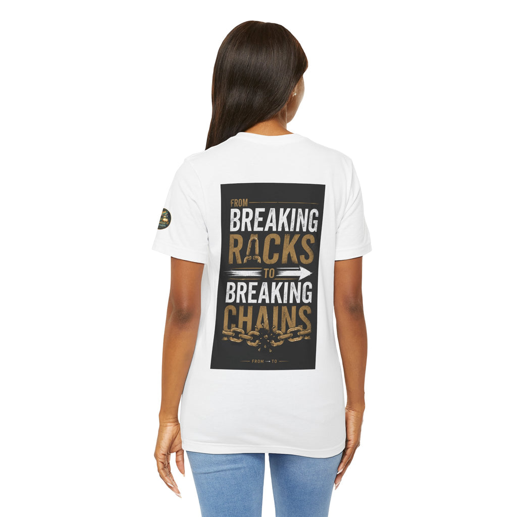 "From Breaking Racks to Breaking Chains" Inspirational Pastor Johnny Hunt T-Shirt ** May be personalized **