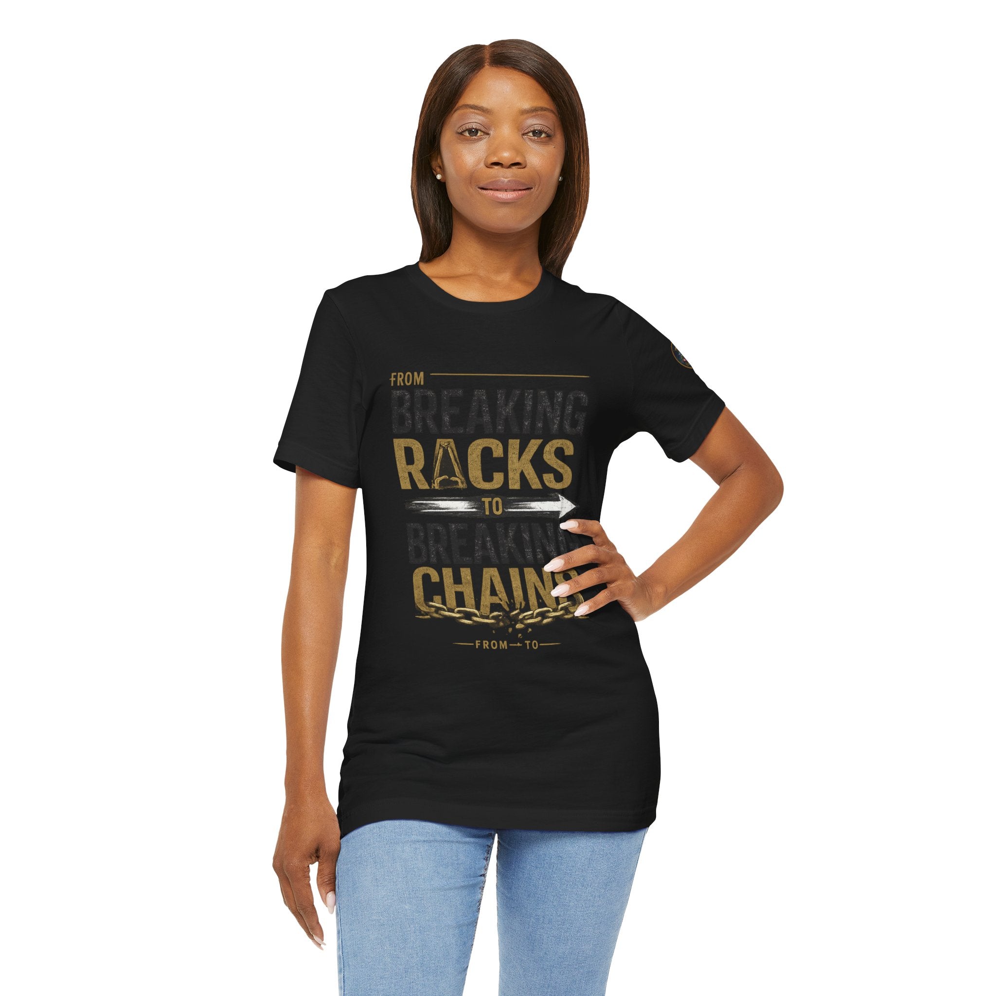 "From Breaking Racks to Breaking Chains" Inspirational Pastor Johnny Hunt T-Shirt ** May be personalized **