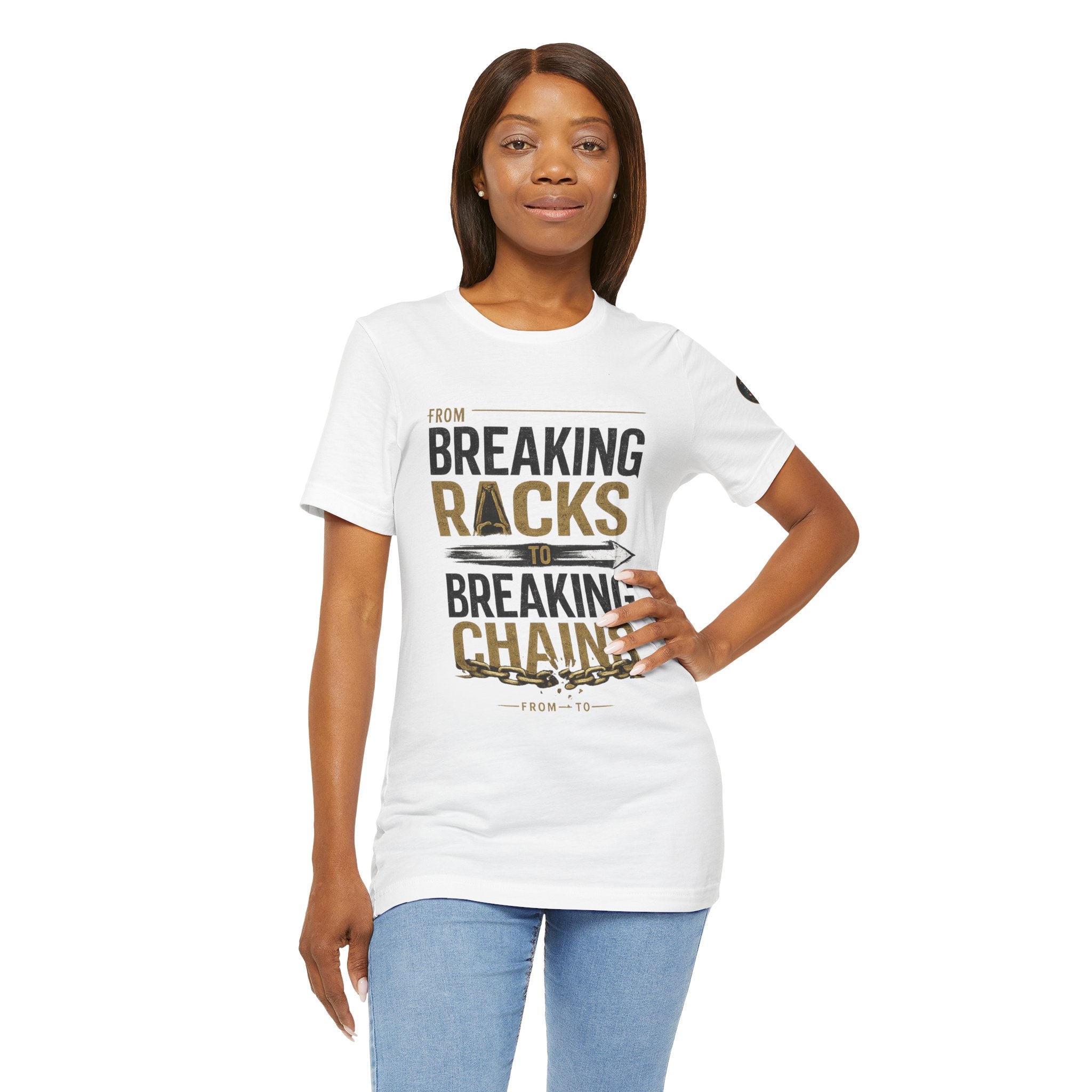 "From Breaking Racks to Breaking Chains" Inspirational Pastor Johnny Hunt T-Shirt ** May be personalized **
