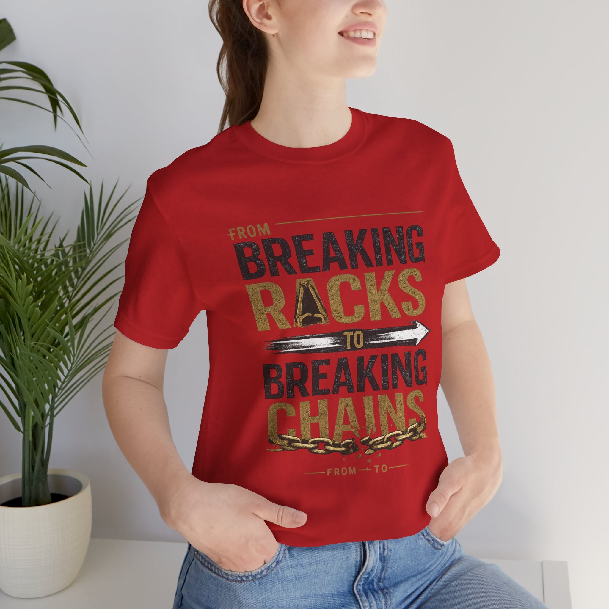 "From Breaking Racks to Breaking Chains" Inspirational Pastor Johnny Hunt T-Shirt ** May be personalized **
