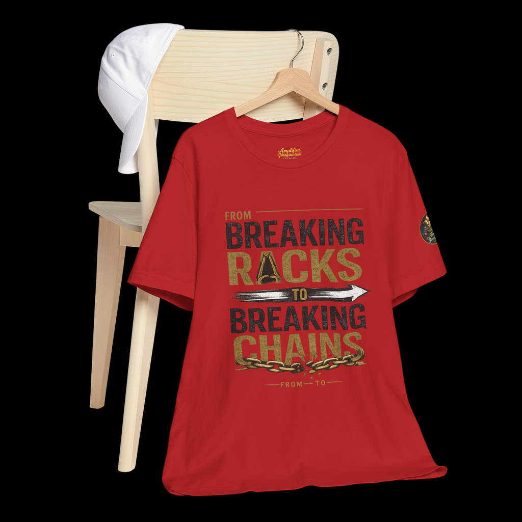 "From Breaking Racks to Breaking Chains" Inspirational Pastor Johnny Hunt T-Shirt ** May be personalized **