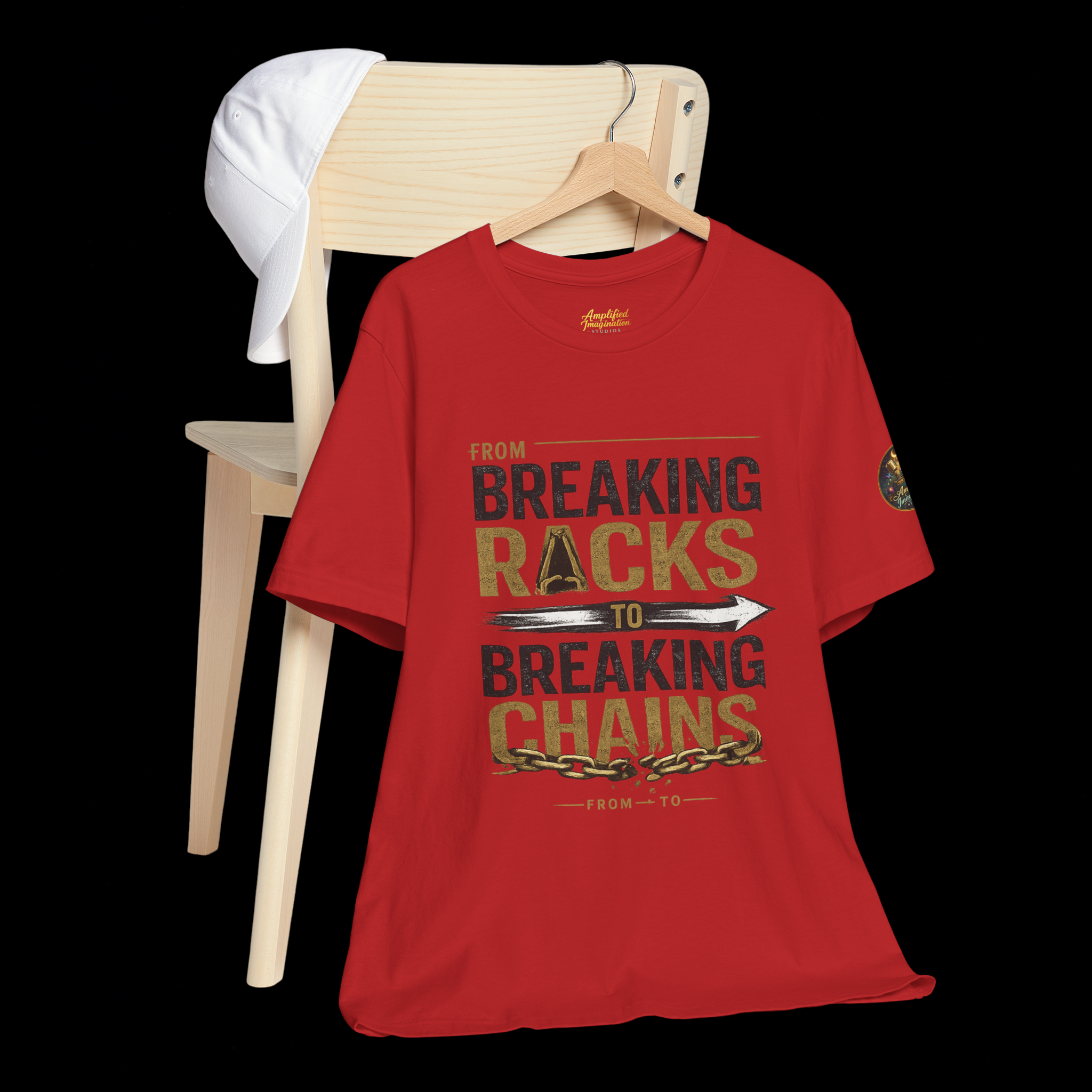 "From Breaking Racks to Breaking Chains" Inspirational Pastor Johnny Hunt T-Shirt ** May be personalized **