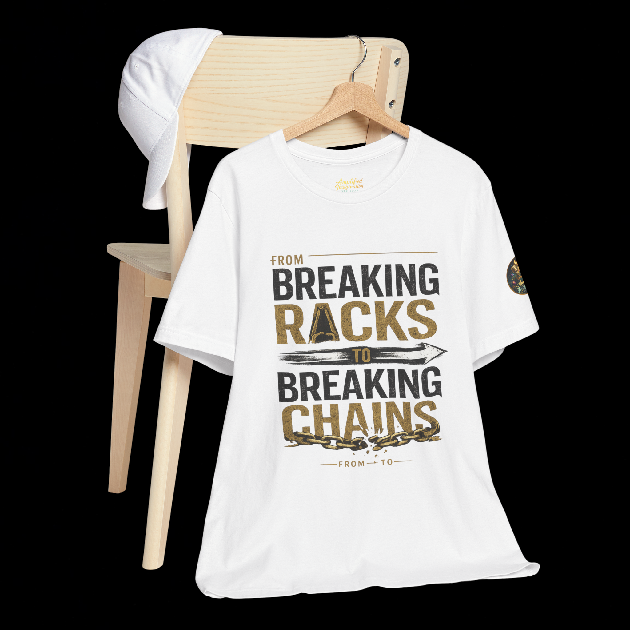 "From Breaking Racks to Breaking Chains" Inspirational Pastor Johnny Hunt T-Shirt ** May be personalized **